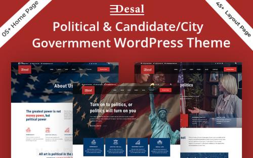 Desal - Political & Candidate/City Government WordPress Theme theme free